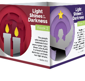 Light Shines in the Darkness - Advent Table Tent