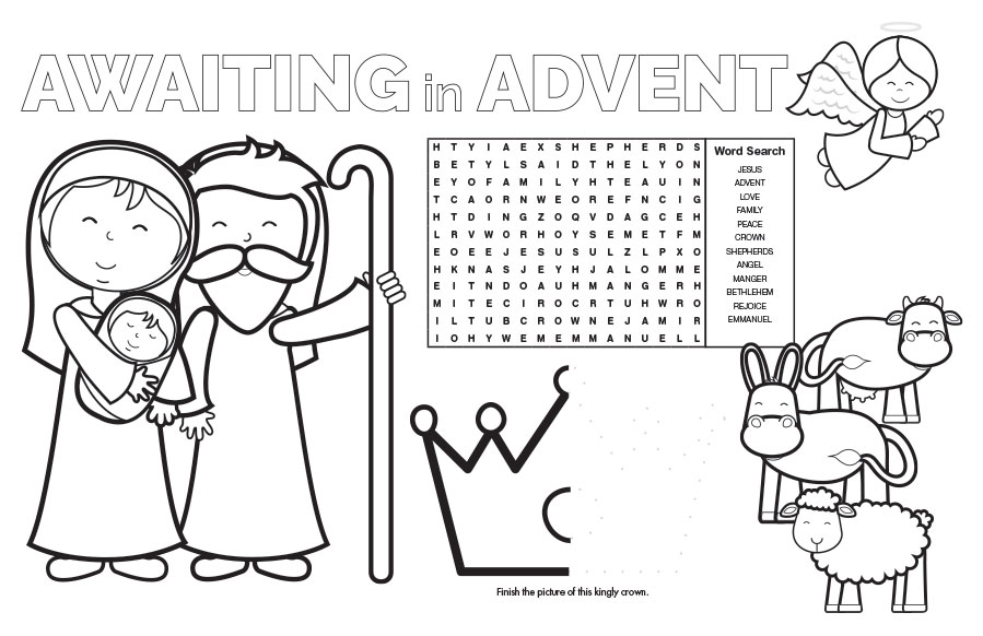 Advent Placemat - Jpg file