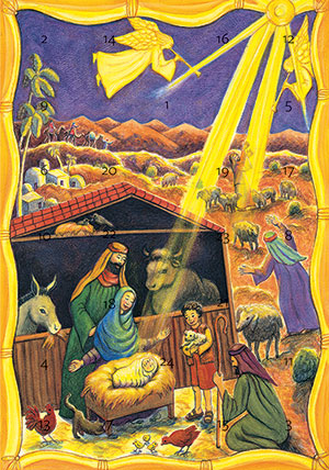 Celebrate His Coming - Advent Calendar Card