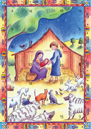 Light of the World - Advent Calendar Card