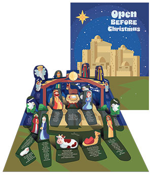 Open Before Christmas - Advent Pop-Up Window Calendar