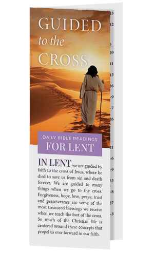 Guided to the Cross: Biblical Bookmark for Lent (Set of 50)