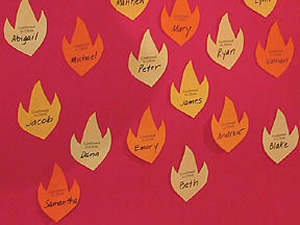 Extra Sheets Of 12 Flames For Confirmation Banner
