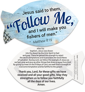 Follow Me Fish Lent Handout (Set of 100)