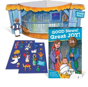 Combo: Good News: Great Joy - Sticker Book And Poster Combo