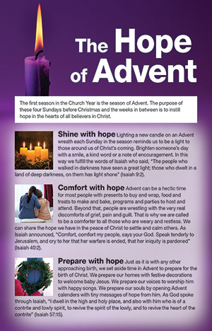 The Hope of Advent Bulletin Insert (Set of 50)