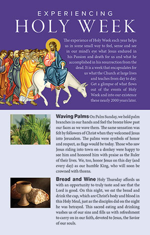 Experiencing Holy Week Bulletin Insert (Set of 50)