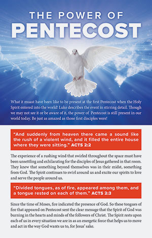 The Power of Pentecost Bulletin Insert (Set of 50)