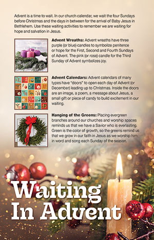 Waiting in Advent: Bulletin Insert for Advent (Set of 50)