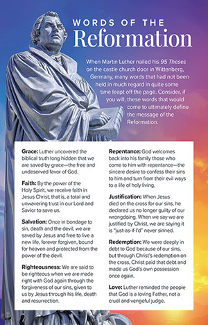 Words of the Reformation: Bulletin Insert for Reformation (Set of 50)