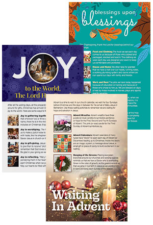 Thanksgiving, Advent and Christmas Bulletin Inserts (Set of 150)