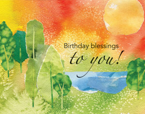 Birthday Wishes to You Parish Occasion Card - Blank