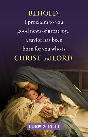 Behold Christmas Prayer Card (Set of 50)