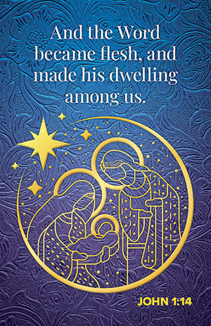 Christms Prayer Card - John 1:14 (Set of 50)