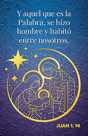 Christms Prayer Card Spanish - John 1:14 (Set of 50)