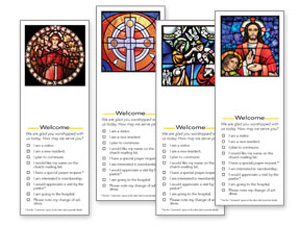 Stained Glass Pew Cards (Set of 100)