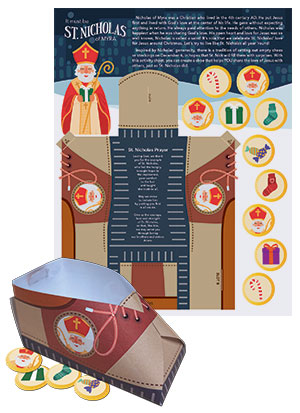 It Must Be St. Nicholas of Myra Gift Giving Activity Sheet