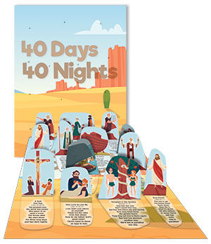 40 Days and 40 Nights - Lent Pop-Up Window Calendar