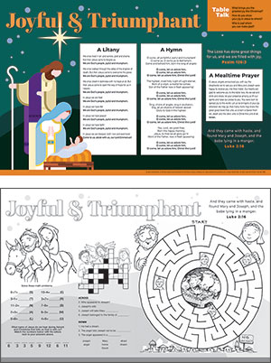 Joyful and Triumphant Advent Placemat (Set of 50)