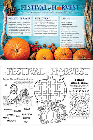 Festival of Harvest Celebration Placemat (Set of 50)